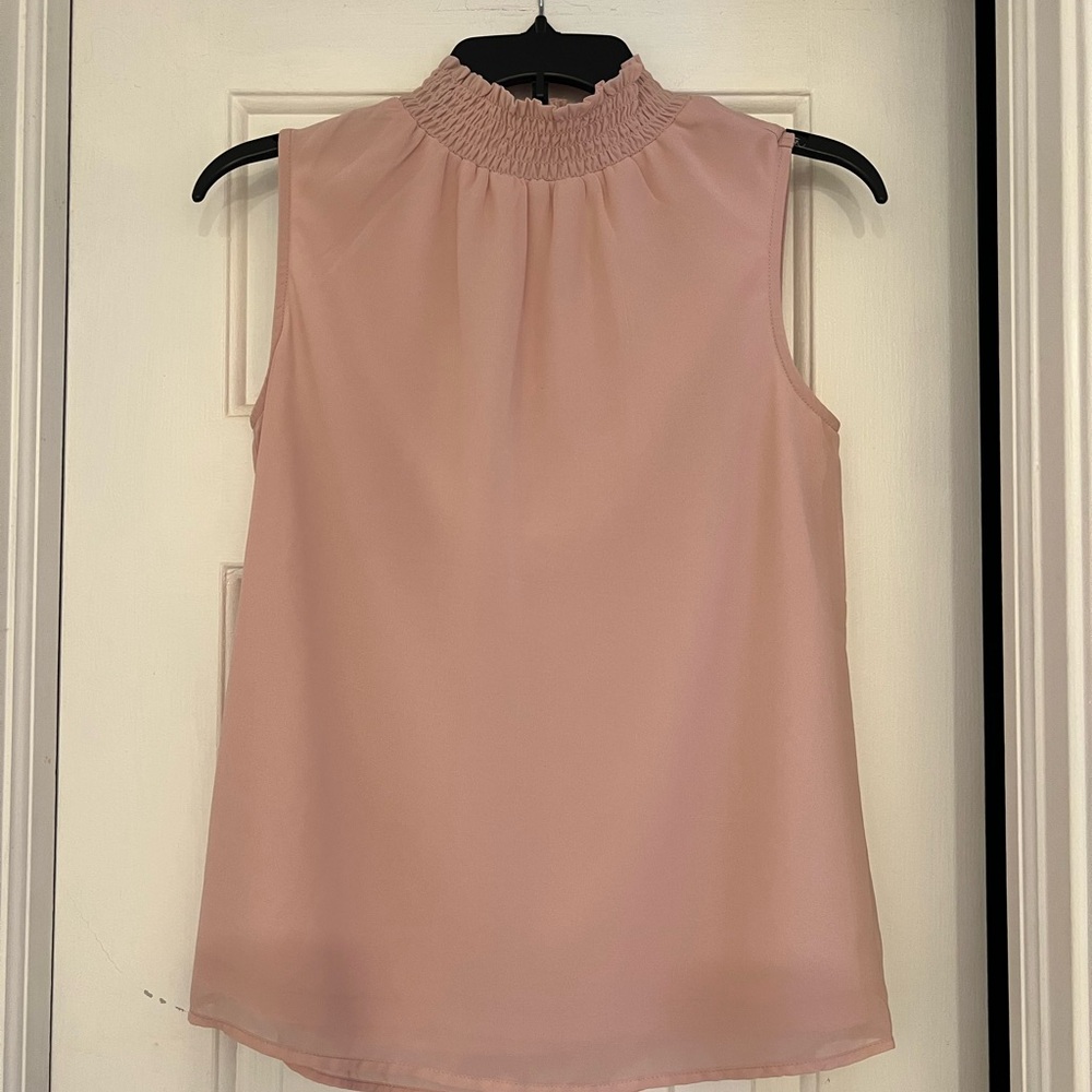 Japna Blush Sleeveless Blouse